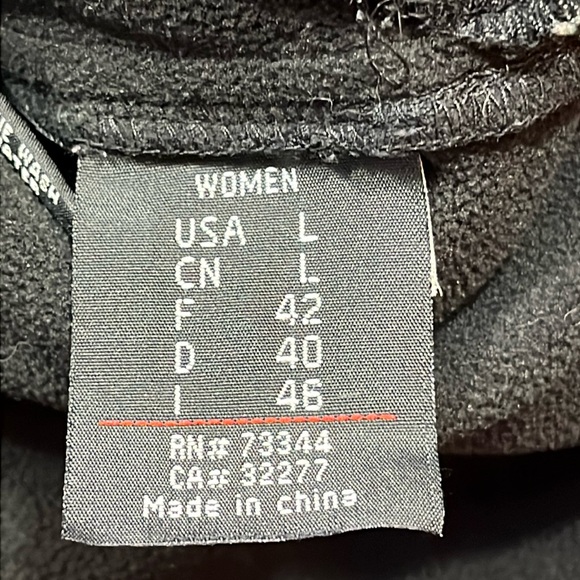 Marker women plain BLACK coat Soft Shell zip up Jacket Fleece Lined high neck L - Picture 7 of 16